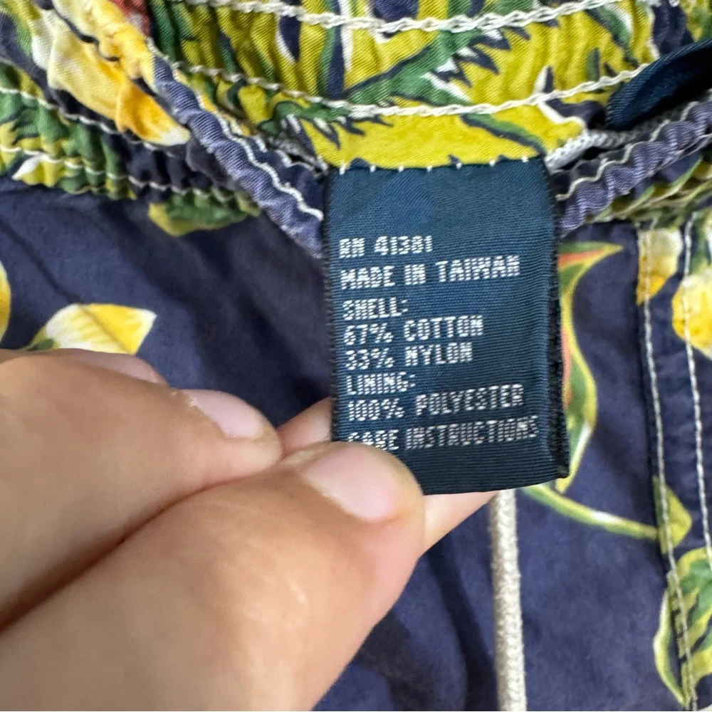 Polo by Ralph Lauren Blue and Yellow Swim Trunks xl pre owned